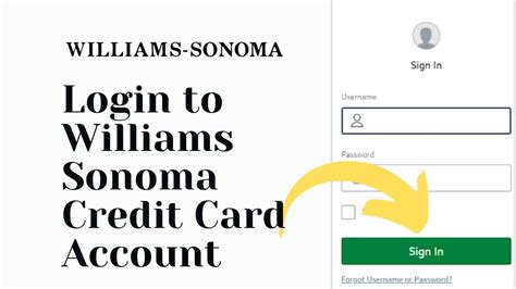 williams sonoma capital one credit card login.